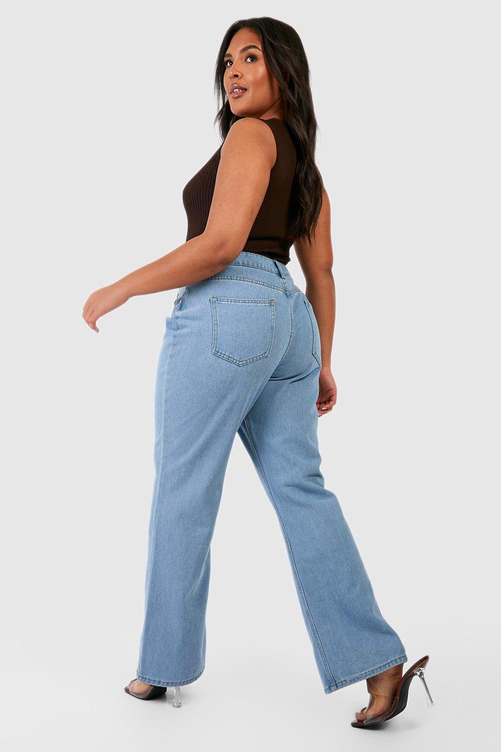 Jean droit grande taille femme clearance
